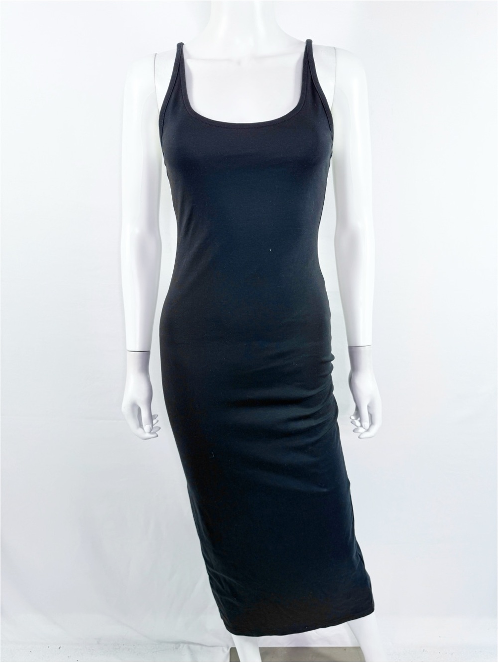 J. Crew Black Racerback Maxi Bodycon Dress Size XS Formal Cocktail Party Sexy